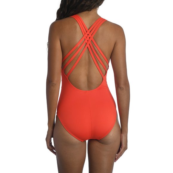 NWT La Blanca Cross Back Plus Size One Piece - Picture 2 of 5
